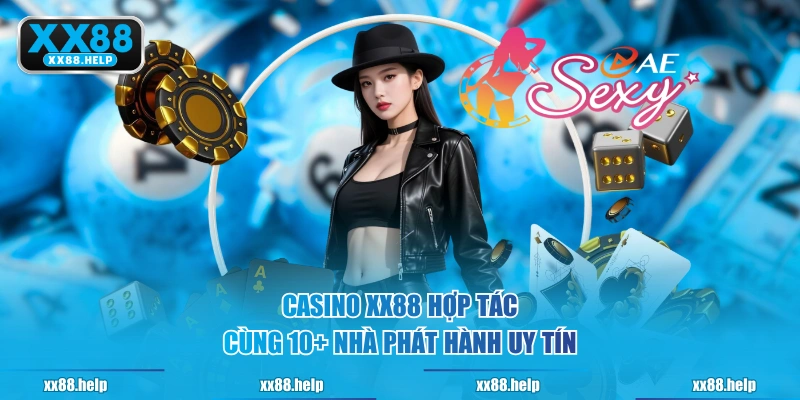 Casino XX88 hợp tác cùng 10+ nhà phát hành uy tín