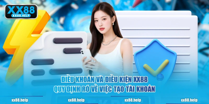 Điều khoản và điều kiện XX88 quy định rõ về việc tạo tài khoản